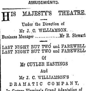 Page 1 Advertisements Column 7 (Otago Daily Times 14-1-1904)