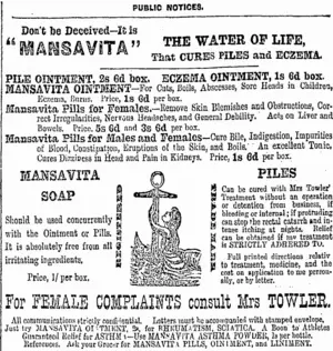 Page 7 Advertisements Column 3 (Otago Daily Times 16-4-1904)