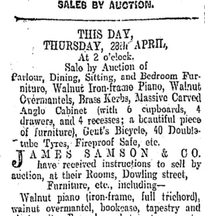 Page 12 Advertisements Column 1 (Otago Daily Times 28-4-1904)