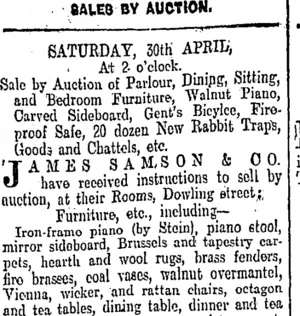 Page 8 Advertisements Column 1 (Otago Daily Times 29-4-1904)