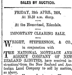 Page 16 Advertisements Column 6 (Otago Daily Times 23-4-1904)