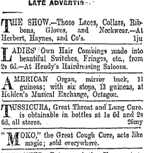 Page 6 Advertisements Column 6 (Otago Daily Times 1-6-1904)