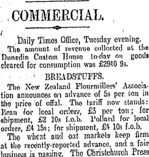 COMMERCIAL. (Otago Daily Times 13-7-1904)
