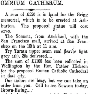 OMNIUM GATHERUM. (Otago Daily Times 20-7-1904)
