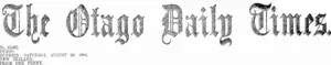 Masthead (Otago Daily Times 20-8-1904)