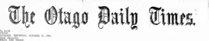 Masthead (Otago Daily Times 27-10-1904)