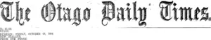 Masthead (Otago Daily Times 28-10-1904)