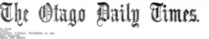 Masthead (Otago Daily Times 29-11-1904)