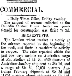COMMERCIAL. (Otago Daily Times 4-2-1905)