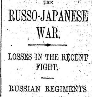 THE RUSSO-JAPANESE WAR. (Otago Daily Times 4-2-1905)