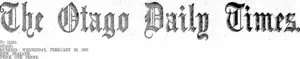 Masthead (Otago Daily Times 22-2-1905)