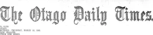 Masthead (Otago Daily Times 23-3-1905)