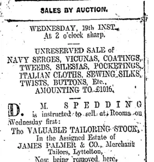 Page 12 Advertisements Column 1 (Otago Daily Times 13-4-1905)