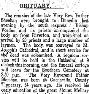 OBITUARY. (Otago Daily Times 18-7-1905)