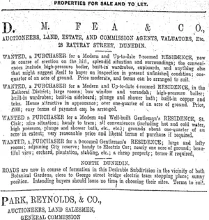 Page 8 Advertisements Column 4 (Otago Daily Times 22-8-1905)