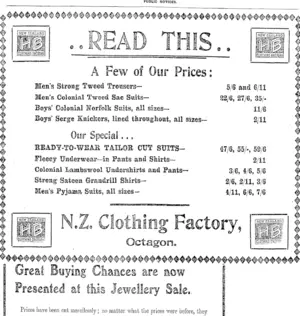 Page 11 Advertisements Column 3 (Otago Daily Times 21-5-1906)