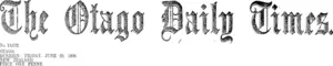 Masthead (Otago Daily Times 29-6-1906)
