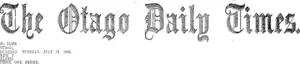 Masthead (Otago Daily Times 31-7-1906)