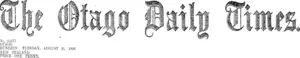 Masthead (Otago Daily Times 21-8-1906)