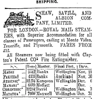 Page 1 Advertisements Column 1 (Otago Daily Times 13-11-1906)