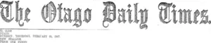 Masthead (Otago Daily Times 28-2-1907)