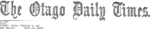 Masthead (Otago Daily Times 22-2-1907)