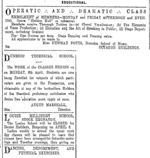 Page 9 Advertisements Column 2 (Otago Daily Times 30-3-1907)