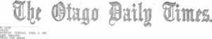 Masthead (Otago Daily Times 9-4-1907)