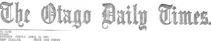 Masthead (Otago Daily Times 12-4-1907)