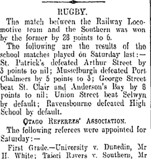 FOOTBALL. (Otago Daily Times 16-5-1907)