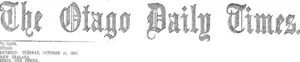 Masthead (Otago Daily Times 15-10-1907)