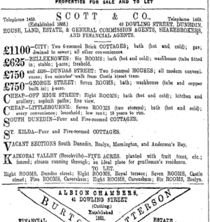 Page 12 Advertisements Column 4 (Otago Daily Times 30-1-1908)