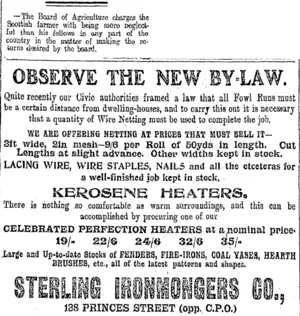 Page 3 Advertisements Column 4 (Otago Daily Times 7-5-1908)