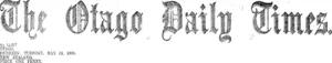 Masthead (Otago Daily Times 19-5-1908)