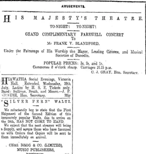 Page 1 Advertisements Column 6 (Otago Daily Times 28-7-1908)