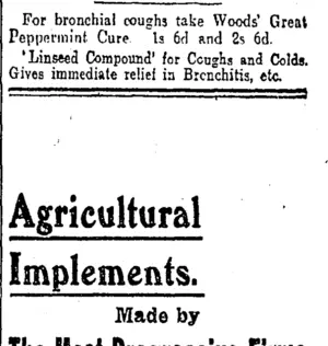 Page 6 Advertisements Column 4 (Otago Daily Times 17-8-1908)