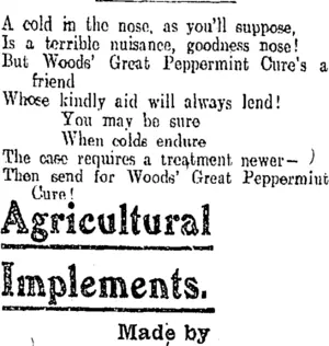 Page 9 Advertisements Column 5 (Otago Daily Times 27-8-1908)