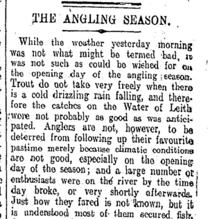 THE ANGLING SEASON. (Otago Daily Times 2-10-1908)