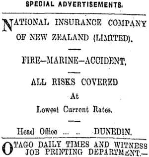 Page 8 Advertisements Column 4 (Otago Daily Times 14-11-1908)