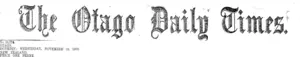 Masthead (Otago Daily Times 18-11-1908)