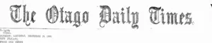Masthead (Otago Daily Times 19-12-1908)