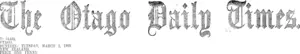 Masthead (Otago Daily Times 2-3-1909)