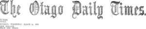 Masthead (Otago Daily Times 24-3-1909)