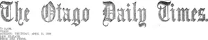 Masthead (Otago Daily Times 15-4-1909)
