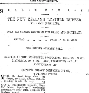 Page 12 Advertisements Column 2 (Otago Daily Times 10-7-1909)