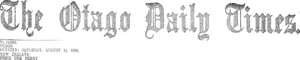 Masthead (Otago Daily Times 14-8-1909)