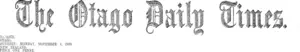 Masthead (Otago Daily Times 8-11-1909)