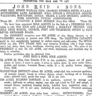 Page 8 Advertisements Column 4 (Otago Daily Times 25-4-1910)