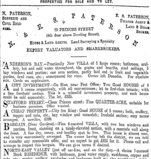 Page 8 Advertisements Column 5 (Otago Daily Times 27-4-1910)