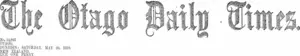Masthead (Otago Daily Times 28-5-1910)